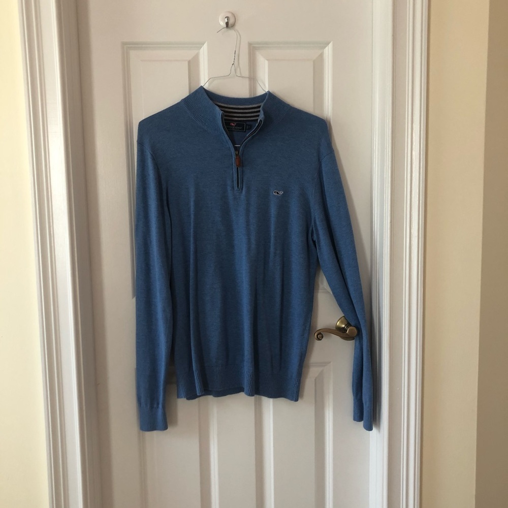Vineyard Vines Light Blue Quarter Zip Men’s S